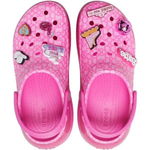 Brand New Crocs X Barbie Mega Crush Clog Pink Womens Sizes Limited Edition - Picture 3 of 3